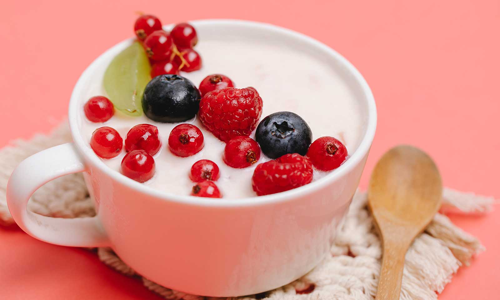 yogurt and fruit in a cup