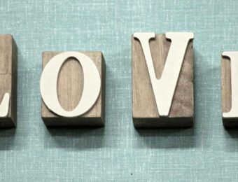 letters that spell LOVE